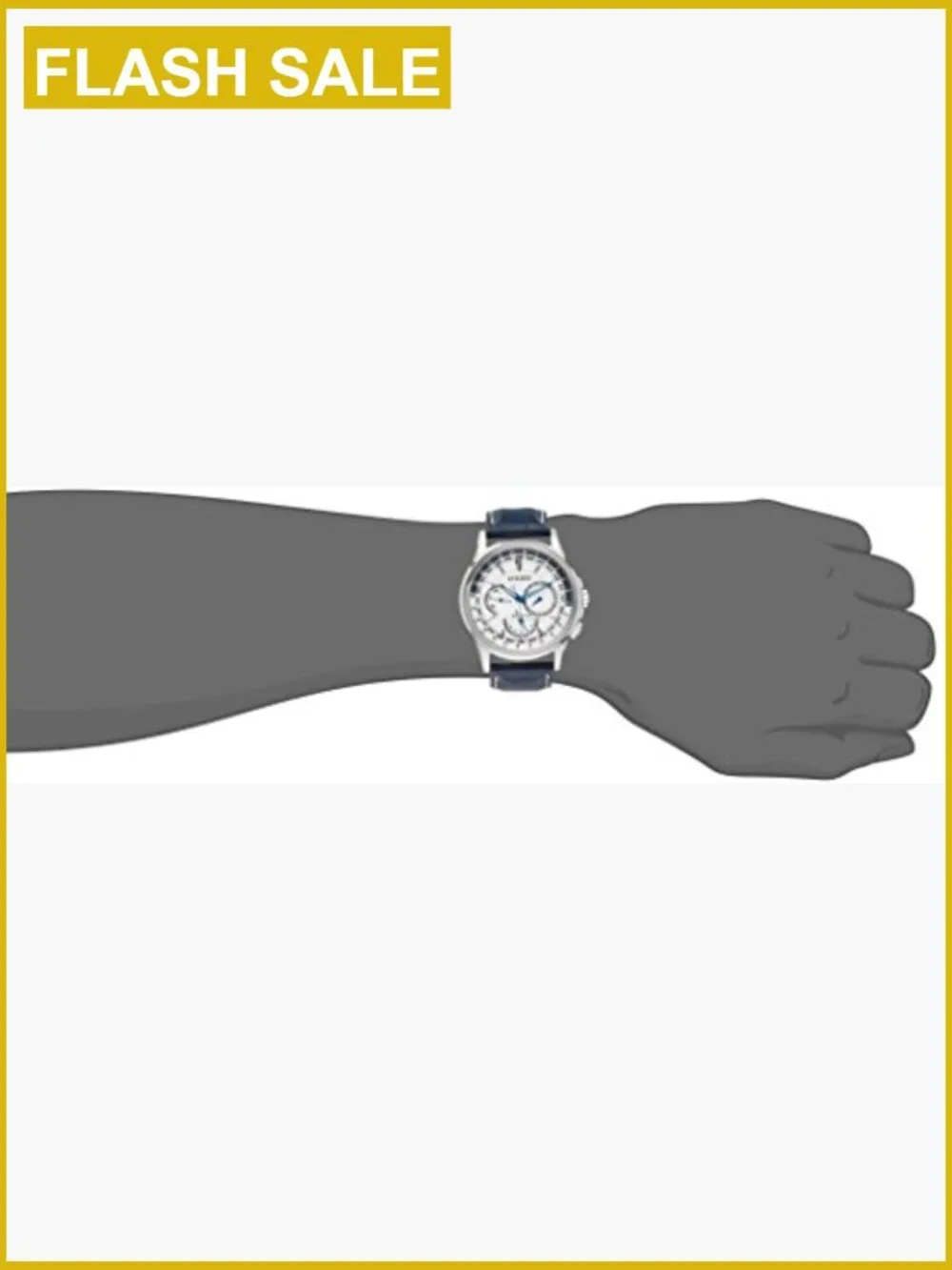 Men's Eco-Drive Chronograph Watch 44mm Stainless Steel Solar Powered 100m WR